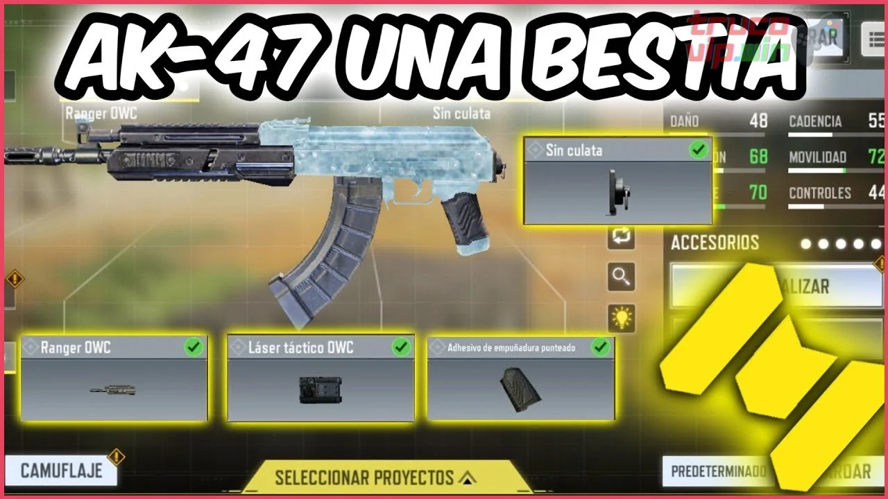 Ajustar la sensibilidad por tipo de arma