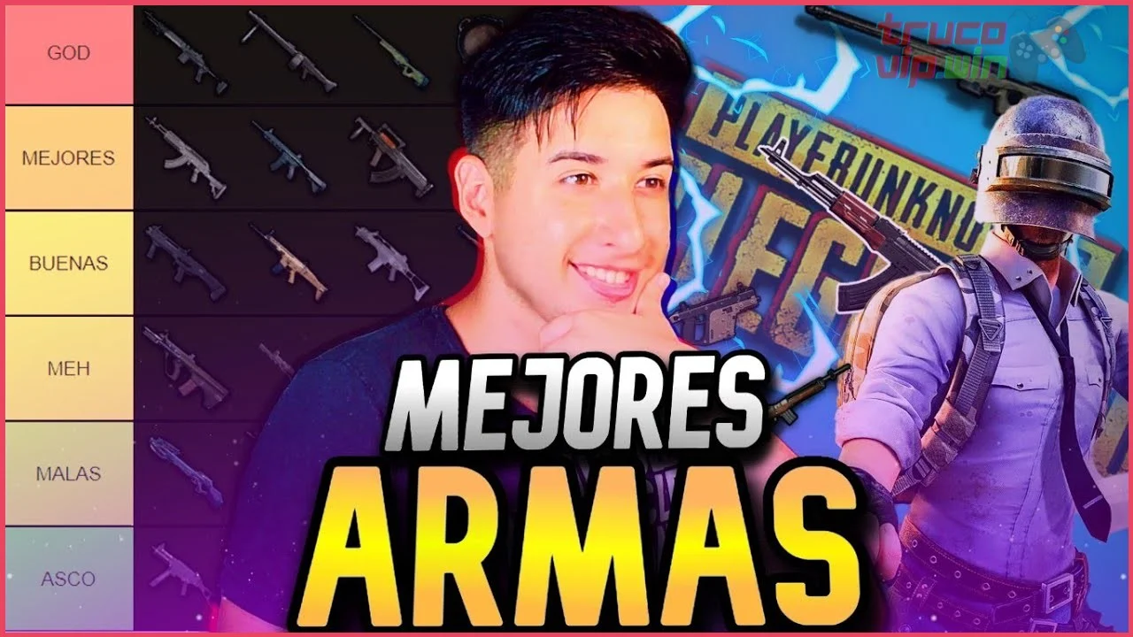 Armas de categoria S y A en la tier list PUBG Mobile 2026