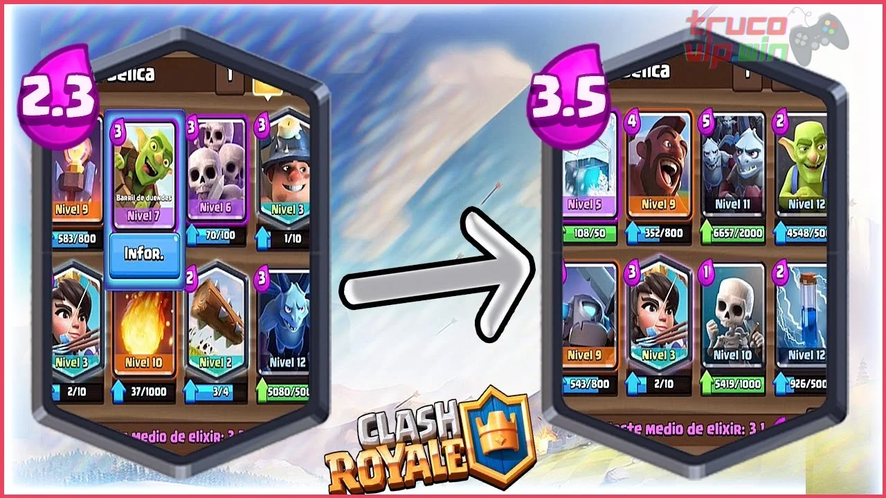 Cómo ganar más partidas en Clash Royale con mazos baratos