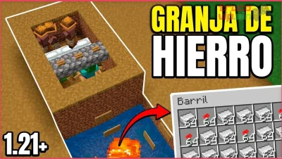 Cómo hacer una granja de hierro automática en Minecraft