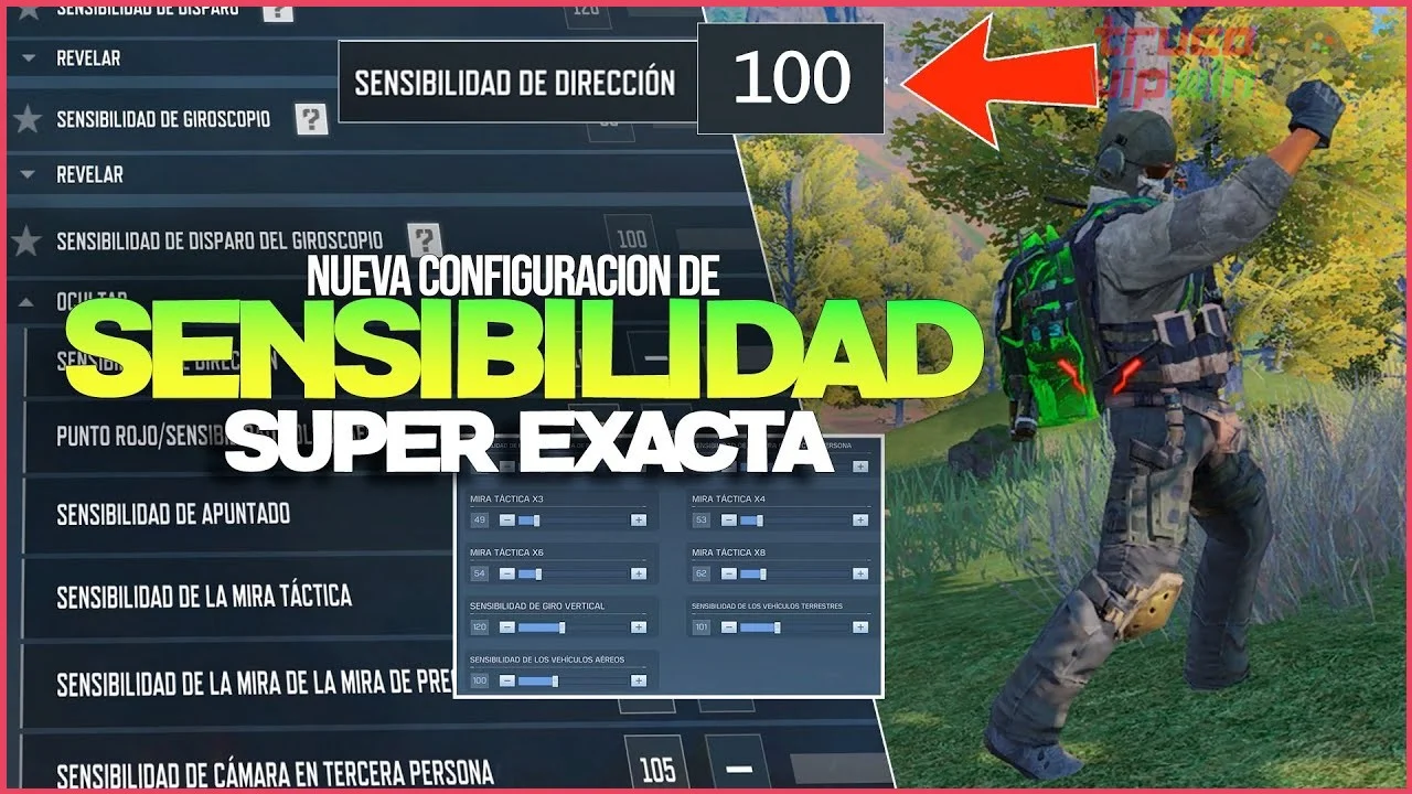 Configurar un control estable de sensibilidad y crosshair para precisión