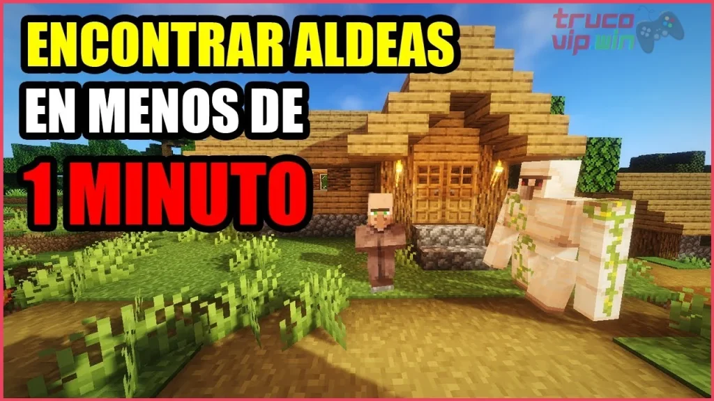 formas de encontrar aldeas en Minecraft rápido
