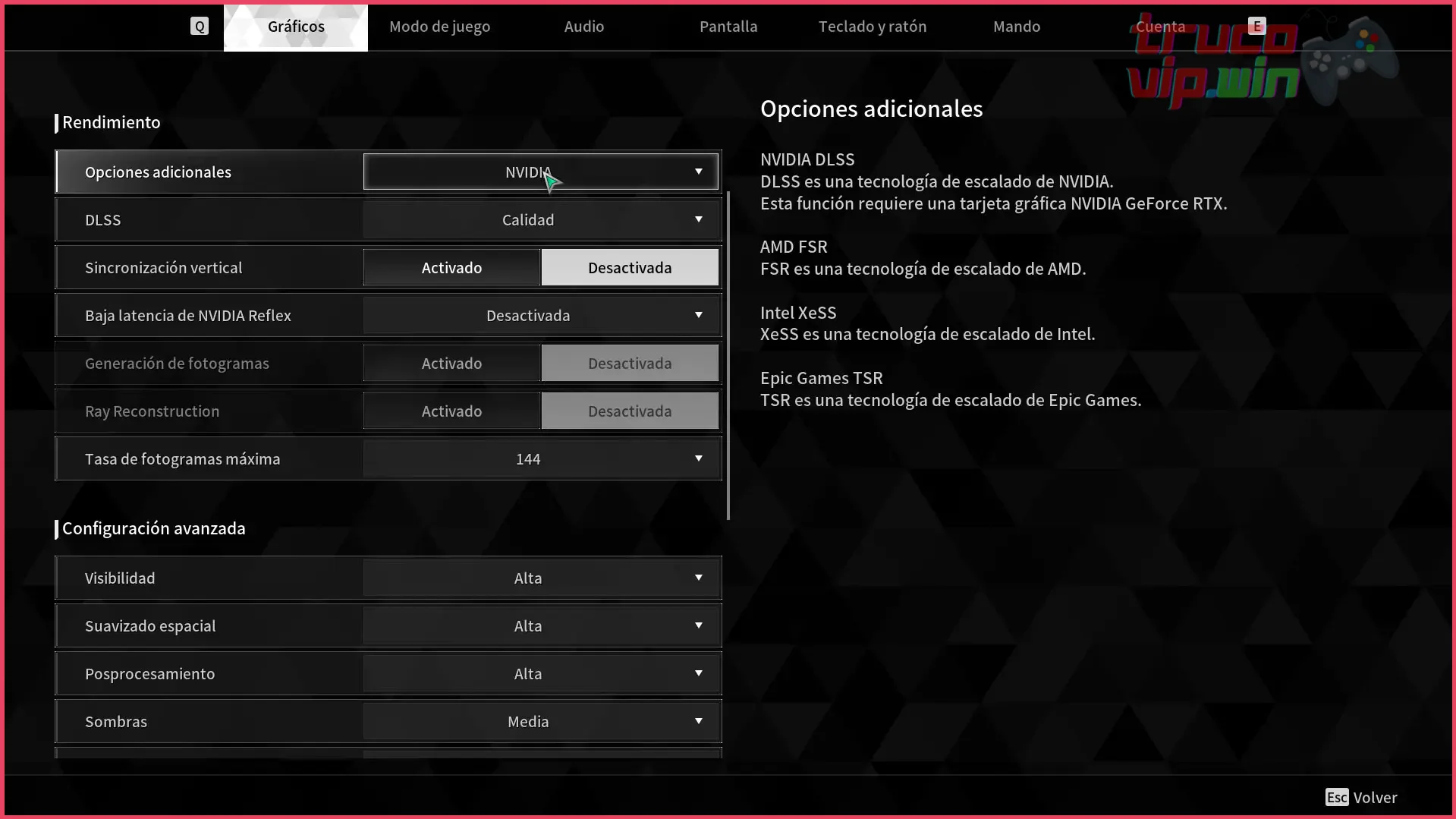 Formas de optimizar tu configuración gráfica para rendimiento