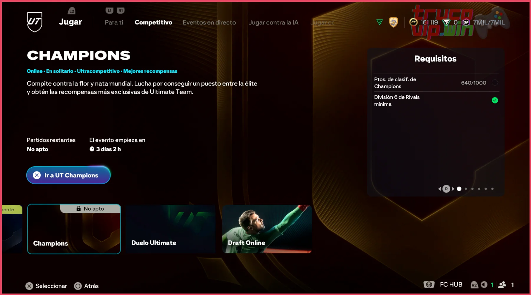 Guía para ganar en FUT Champions