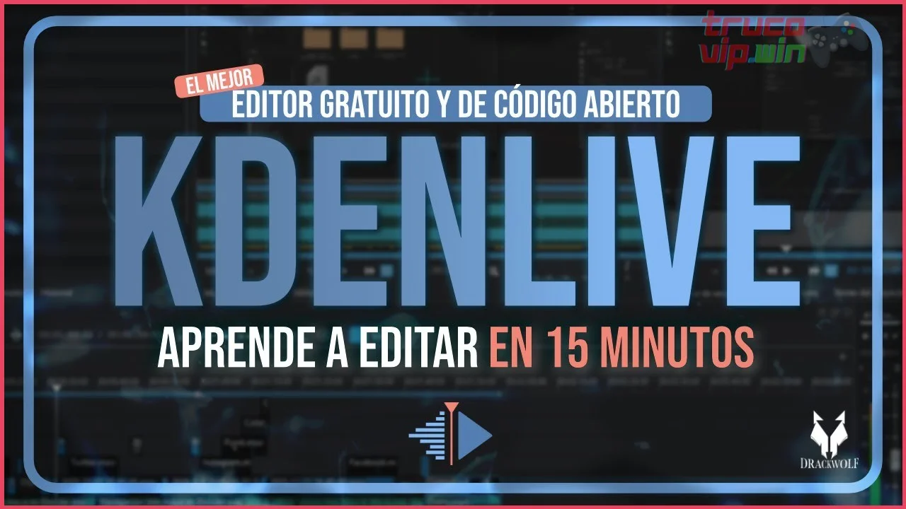 Kdenlive (editor avanzado sin marca de agua)