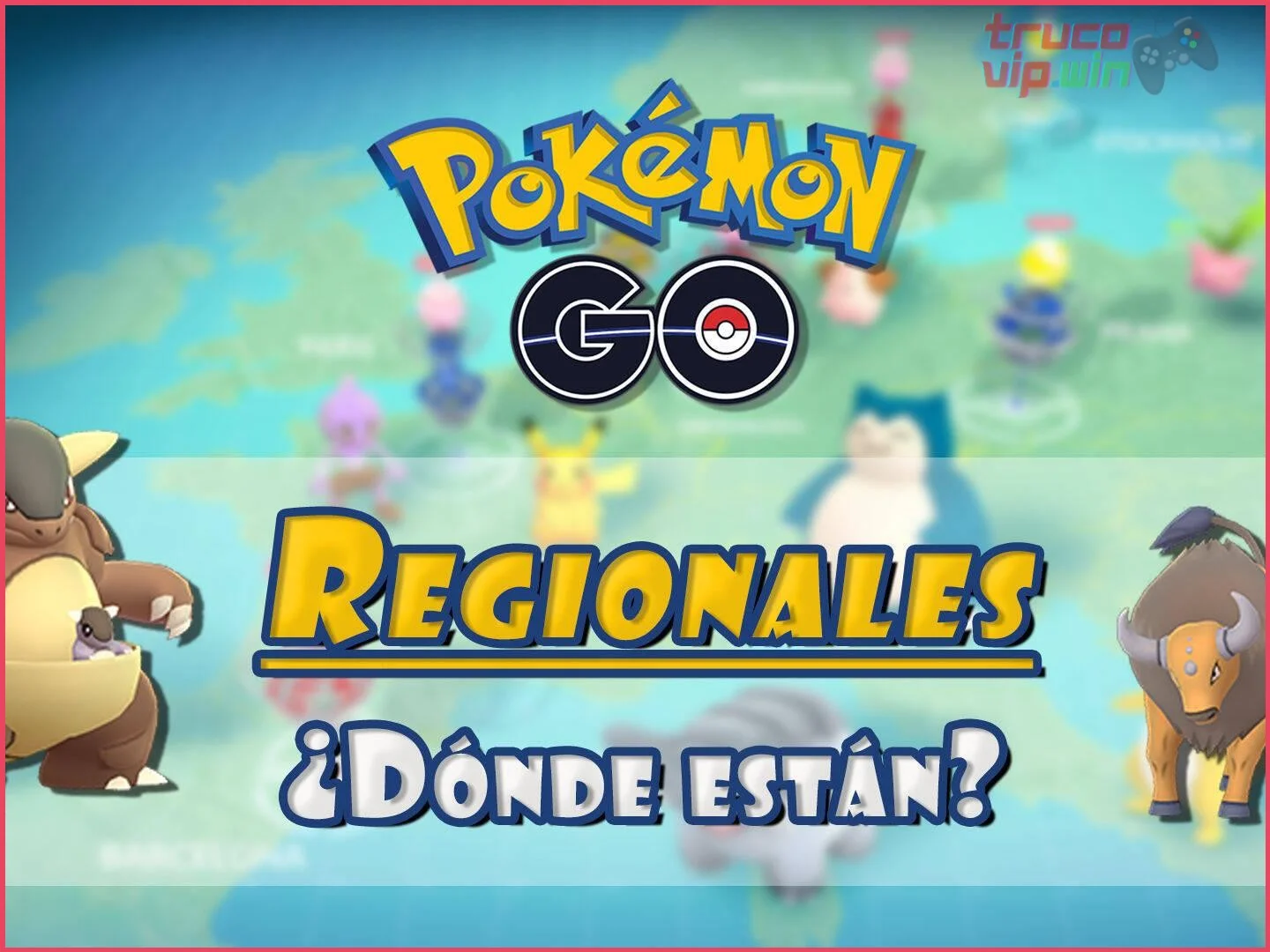 Lista de regiones y sus especies Pokémon regionales más comunes