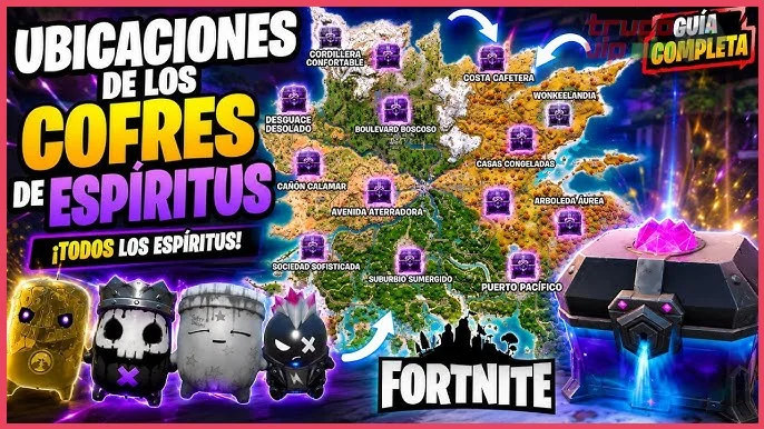 Ubicación y obtención de loot en los cofres de avistamiento