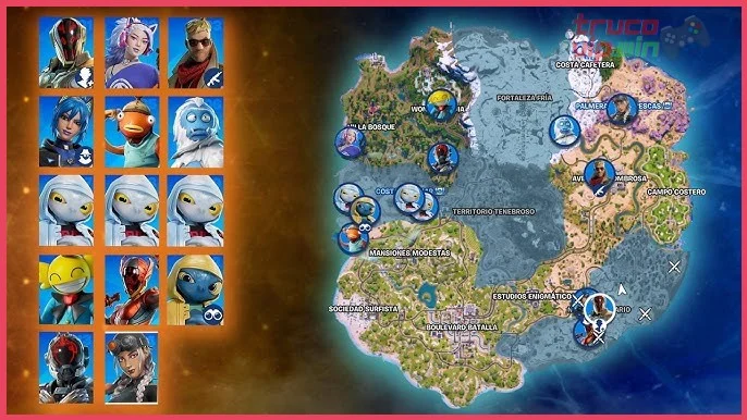 Ubicaciones de todos los NPCs en el mapa de la Temporada 7 Capítulo 2