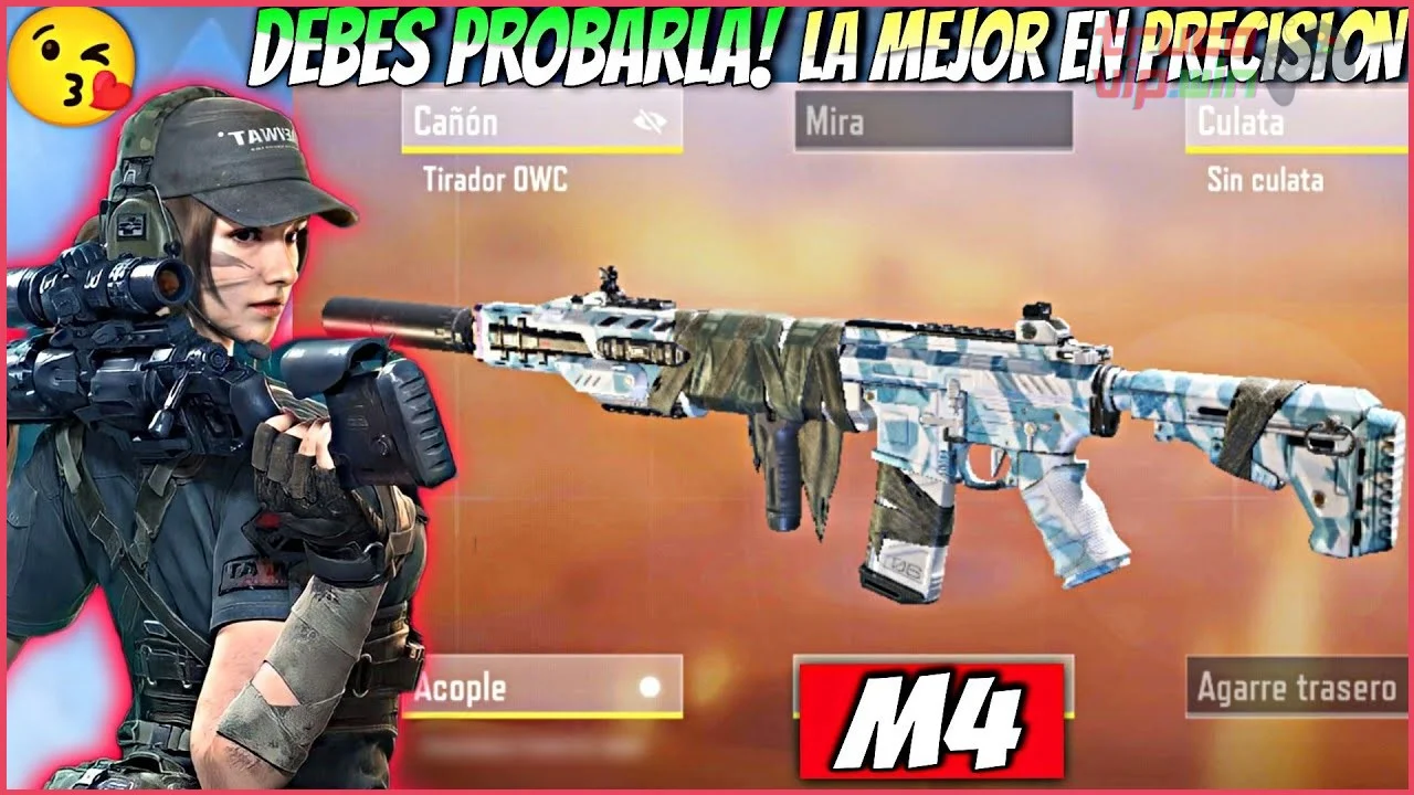 Usar el rifle de asalto M4 con cañón ligero para mayor velocidad de disparo